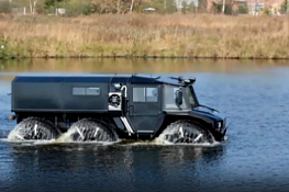 Новый вездеход КРЕЧЕТ-X310. Испытания на воде