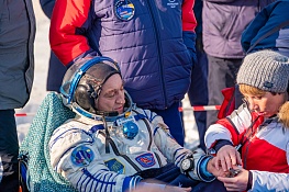 Посадка космонавтов (февраль 2020). Союз МС-13